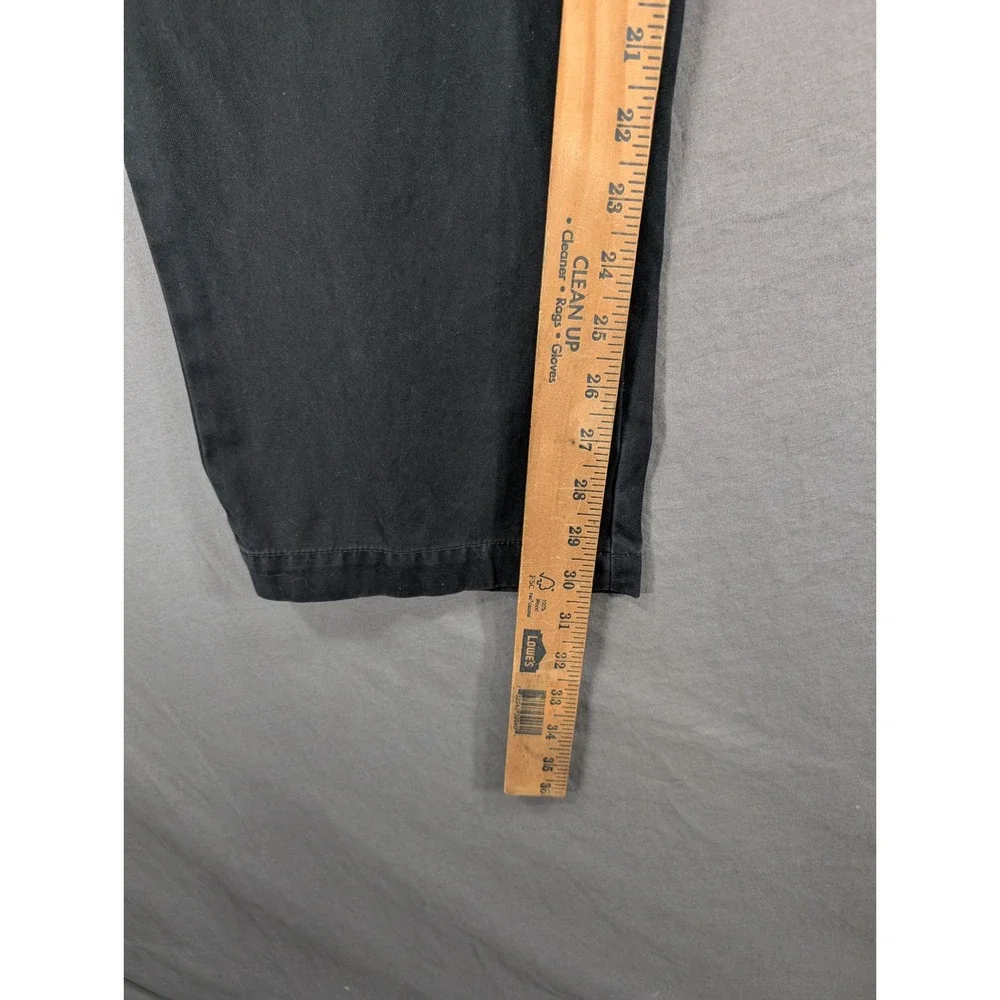 Banana Republic Mens Straight Fit Gavin Chino Pants‎ Black 34x32 Cotton